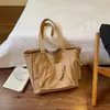 Nova Bolsa de Tecido Grande Capacidade para o Dia a Dia Simples Leve Diária de Ombro Único Sob o Braço Casual Cor Sólida Moda Bolsa Tote