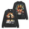 Camiseta de manga corta con estampado retro del Joker estadounidense transfronterizo, sudadera vintage de cuello redondo resistente