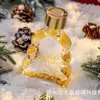 Árvore de Natal Plana Vidro Transparente Frasco de Aromaterapia de Seda 100ml200ml Frasco de Óleo Essencial de Perfume Arranjo de Flores Vaso Pequeno