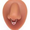 Gaibei Europeo y Americano transfronterizo lujo ligero de alta gama anillo cerrado Anillo de nariz celebridad de Internet nuevo producto de piercing Anillo de nariz Anillo de nariz