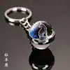 Chaveiro de Cristal das Doze Constelações Pingente Redondo de Vidro Acessórios de Personalidade da Moda