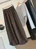 Pantalones de Pierna Ancha Florales Estilo Japonés Coreano para Mujer Otoño 2026 Nuevo Cintura Alta Adelgazantes Sueltos Caída Velour Guadaña Globos Casuales