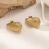 Pendientes Geométricos Tridimensionales de Acero Fundido Transfronterizos, Modernos, Sencillos, Personalizados, Elegantes Pendientes, Joyería de Moda al por Mayor