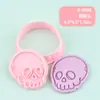 Molde para Galletas 3D Serie de Halloween con Diseño de Prensa Tridimensional, Molde Realista para Sello de Galletas DIY