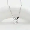 Outono e inverno Novo Estilo Micro cravejado com zircônia corrente elegante para clavícula design de nicho feminino colar de coelho estilo ins colar de pérolas