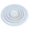 Bandeja para vaso de flores base atacado de fábrica redonda renda vaso de flores bandeja de coleta de água base para vaso de flores plástico bandeja de coleta de água