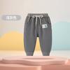 Calça de Moletom Infantil 2025 Outono e Inverno Novo Estilo Categoria a 0-3 Anos Calça Externa com Forro de Fleece Calça de Moletom Casual para Crianças Bebê