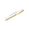 Juego de tres piezas de cuchillo y tenedor de acero inoxidable 304 transfronterizo, cuchara de estilo coreano, juego de cuchillo y tenedor para carne con mango cuadrado dorado chapado en titanio