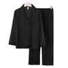 Pijama Fino de Seda Helada para Primavera y Verano para Mujer Xiaohongshu de Manga Larga con Partículas de Estrella Plateadas Calientes Conjunto de Ropa para el Hogar de Verano para Mujer