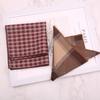 Pañuelo de Bolsillo para Hombre con Patrón de Algodón de Cáñamo Estilo Coreano Cuadrado de Bolsillo Distintivo Accesorios para Traje Otoño e Invierno Cuadrado Pequeño Cuadrado
