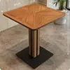 Mesas y sillas de estilo rústico para restaurantes de alta gama, cafeterías y restaurantes de fusión de moda y nicho que sirven cocina occidental, hechas de madera maciza