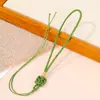 Novo pingente de corda trançada à mão com nó quadrado estilo chinês para sachê DIY, borla, acessório cultural, corda para pendurar na cintura, atacado