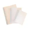 Cubierta Transparente para Carpeta A4 Cubierta de Cuaderno de Espiral Metálico de Plástico A5 Almacenamiento de Archivos de Datos Cubierta de Cuaderno de Hojas Sueltas pp