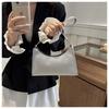 Bolso de Hombro con Lentejuelas de Moda para Mujer 2024 Primavera Nuevo Estilo Coreano Simple Estilo Occidental Bolso Cuadrado Pequeño Bolso de Hombro Perlado