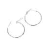Pendientes de Aro Lisos de Plata de Ley S925 de Cuerpo Entero de Alta Gama para Mujer, Pendientes Elegantes Exagerados Estilo Coreano con Brillante Diseño Floral