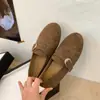 Mocasines Retro de Cuero Mate para Mujer, Nuevo Modelo Otoño 2026, Correa con Hebilla, Slip-On, Suela Suave, Zapatos Casuales Versátiles