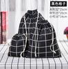 Bolsa con cordón de algodón y lino estampada con liquidación de fábrica, bolsa para guardar ropa interior, artículos diversos, bolsa de regalo para viajes