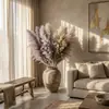 Flores Secas, Capim Alto, Atacado Transfronteiriço, Capim Pampas, Atacado de Fábrica de Origem, Capim Alto Personalizado, Materiais Florais para Decoração de Casa