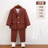 Traje Casual para Niños Primavera y Otoño Nuevo Estilo para Niños Pequeños y Medianos Cumpleaños Boda Traje para Actividades de Paje Traje Moderno