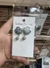 Pendientes de Pieza Bordada Vintage Bordados a Mano de Estilo Étnico de Moda, Colgantes de Oreja Pequeños Cortos con Borlas, Joyería de Plata Miao de Yunnan para Mujeres