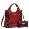 Moda Europea y Americana 2025 Bolso de Madre Práctico de Gran Capacidad Bolso de Mano Estampado de Leopardo Elegante Bolso Cruzado de Hombro Único para Mujer Exportación