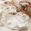 ¡Original! Ropa Interior Blanca de Algodón Puro para Mujer con Refuerzo en la Entrepierna, Lindos Shorts de Algodón de Cintura Media Simples y Cómodos para Estudiantes 1317