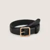 Pedido Mínimo de Una Pieza Cinturón Negro Decorativo Versátil para Mujer para Jeans Estilo Coreano Moda Ins Cinturón de Cuero Simple