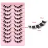 Bestseller transfronterizo Xinchengmuyi: 10 pares de pestañas postizas 3D europeas y americanas, voluminosas, estilo ojo de gato y ojo de zorro, gruesas y rizadas, Amazon