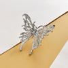 Anillo de mariposa grande tridimensional de aleación europea y americana para mujer, ins retro, lujo ligero, nicho, moda, temperamento exagerado, venta al por mayor