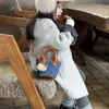 Bolso Transfronterizo Estampado de Leopardo para Mujer, Lindo Bolso de Gato, Canasta Avanzada de Verduras Escarchada, Bandolera, Billetera para Niños