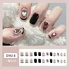 Parche para Uñas Portátil Corto Estampado Parche para Uñas Manicura Uña Portátil Terminada Venta al por Mayor Uña Portátil Casual Personalización