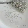 Pedras de strass para nail art em zircônia redonda, pedras de strass irregulares de fundo chato 5A da moda, decorações de strass feitas à mão DIY, acessórios de unha vestíveis