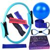 Fábrica de yoga anel 11 peças Pilates anel de fibra de vidro agachamento fita anel yoga bola tensão equipamento terno