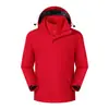 Jaqueta de Montanhismo Masculina Nova Outono Inverno Três em Um Feminina com Forro Removível à Prova de Vento Impermeável Respirável com Capuz Roupa de Escalada