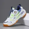 Tênis Profissional de Badminton Infantil Tênis de Mesa Juvenil Tênis de Tênis com Fivela Rotativa para Meninos e Meninas Tênis de Treino Infantil Médio e Grande