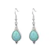 Pendientes de Empalme Geométricos en Forma de Gota de Agua de Moda Retro Transfronteriza Europea y Americana Set de Collar de Cadena Versátil Personalizado Pendientes para Mujer