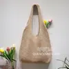 Bolso de Punto Nuevo Bolso Tejido a Mano Bolso Tote Vintage Bolso de Hombro Bolsos Bolso de Lana para Mujer Bolsa de Compras