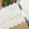 Direto da fábrica de algodão bordado tecido saia das mulheres acessórios de renda casa roupa de cama decorativa rendas