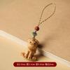Bolso para teléfono móvil Thuja Zodiac, pequeño colgante para coche, llavero con asa tallada en madera Wen Play