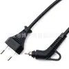 Cable de alimentación con enchufe estándar europeo D01, cola giratoria de 360 grados, cable de conexión de alimentación anti-rotura para planchas y rizadores de cabello