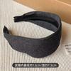 Yi Mengling - Diadema de punto coreana con el mismo estilo para mujer, estilo deportivo y fitness, con tiras anchas en las axilas, diadema de alta calidad