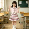 Ropa de Verano para Niñas 2026 Nuevo Estilo Estilo Academia JK Conjunto Ropa Elegante Uniforme Infantil Camisa Falda Niña Moderna