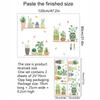 ZSZ1397 Pegatinas de pared con diseño de mariposa en maceta, plantas verdes, para sala de estar, dormitorio, entrada, fondo de dormitorio, pegatinas decorativas de pared