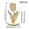 Decoração de Tulipa de Madeira Transfronteiriça Artesanato de Flores para Grafite DIY Decoração de Festa de Dia das Mães Presentes