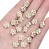 Acrílico Francés Retro Pintado Dorado Cuentas Planas Cuentas Redondas Hecho a Mano DIY Joyería Pulsera Collar Colgante Accesorios Cadena para Teléfono Móvil