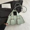 Bolso de Moda Personalizado para Mujer 2025 Nuevo Verano Nicho Simple Combinable Bolso Cuadrado Pequeño Textivo Casual Bandolera para Mujer