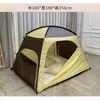 Barraca de Interior Família Dobrável Quente Sala de Estar Cobertura de Chão para Dormir Inverno Adulto Barraca Doméstica Portátil