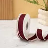 Fita de Veludo para Plantação de Borda Crua de Chenille Dupla Face Coreana 2,5cm Laço para Buquê Tira para Embalagem de Caixa de Presente para Assar