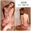Pijama Sexy Nuevo para Mujer Encaje Tentación Primavera y Otoño Camisón Verano Seda de Hielo Delgada Falda Corta 169