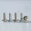 Parafuso dentes de triângulo com bico retrátil de amortecimento M2.5M3M3.5M4 com bico retrátil cruzado base reta endurecida